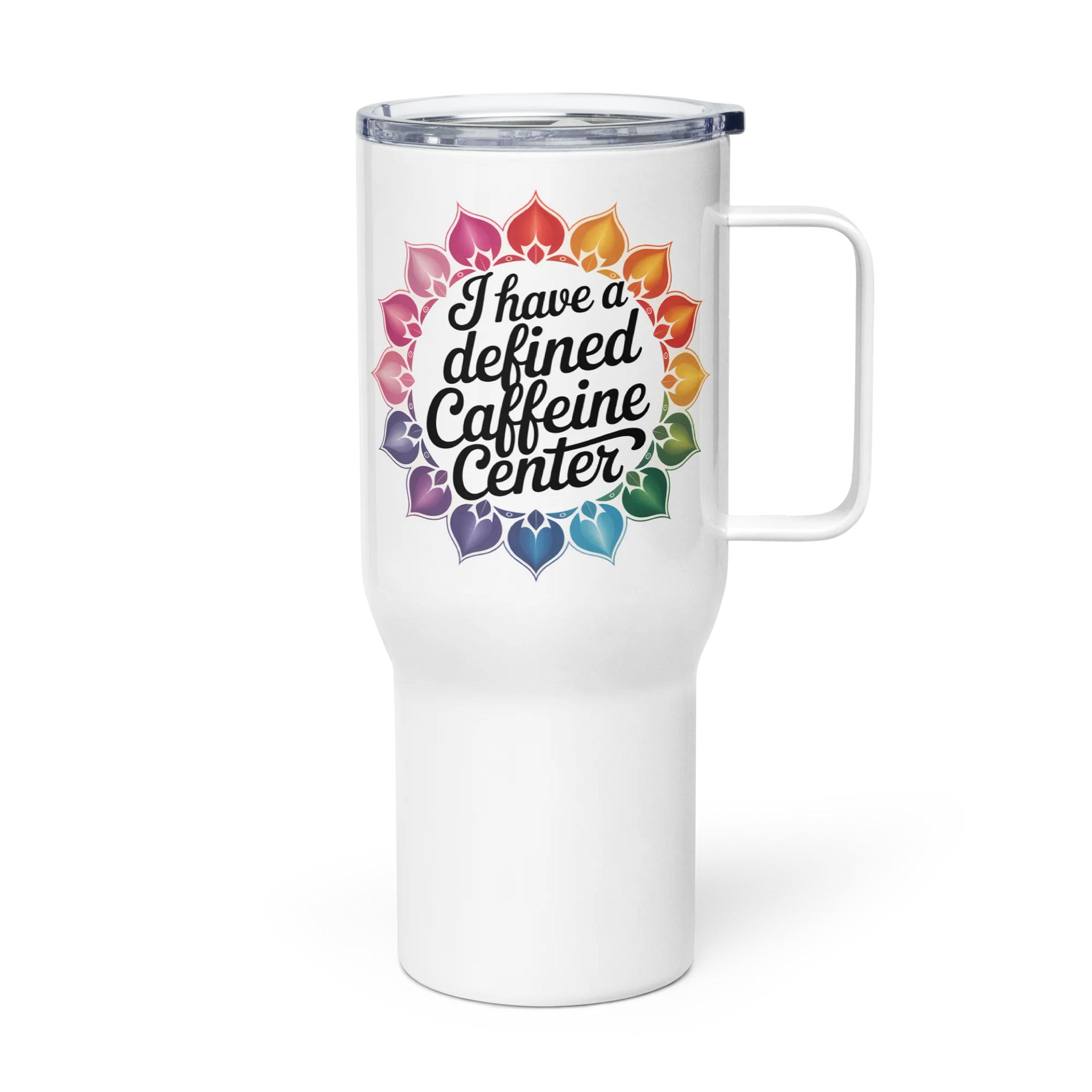 Defined Caffeine Center Human Design Funny Travel Mug product image (5)