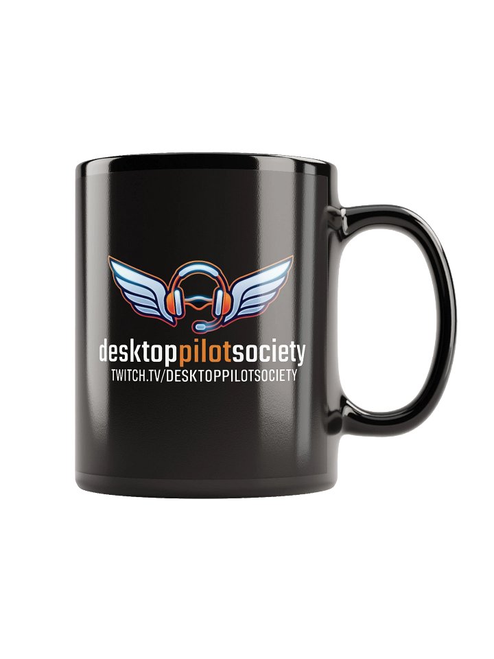 Winged Headset Black Glossy Mug product image (1)