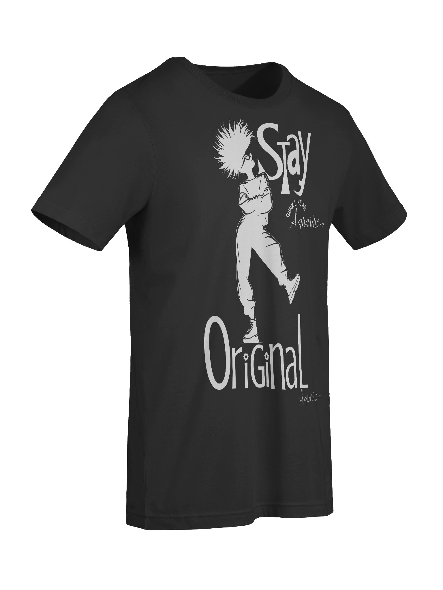 Think Like an Aquarius...Stay Original Zodiac T Shirt product image (9)