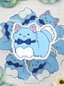 Chennizen - Fluffy Blue Cat Vinyl Sticker