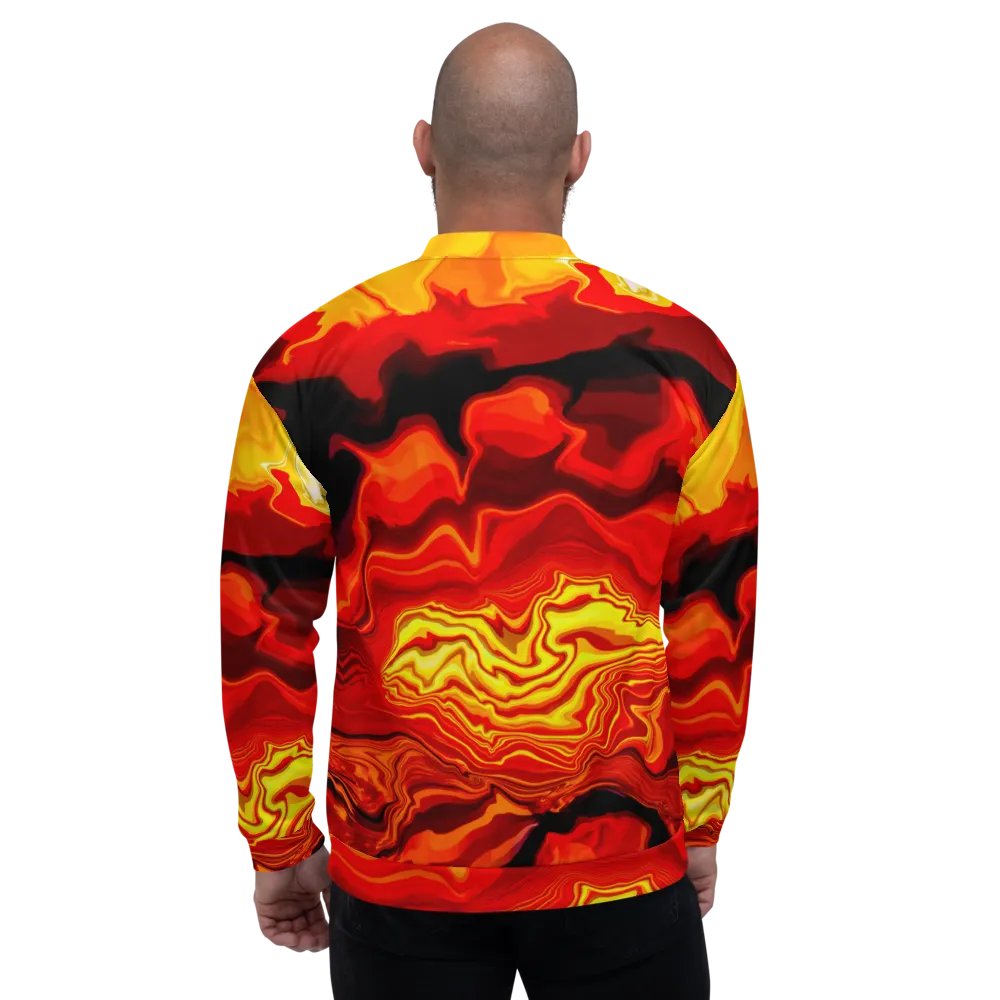 Fiery art effect Bomber jacket - Unisex product image (5)
