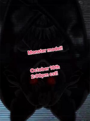 OCTOBER 10th the monster will be released on the purple site. Come and see me! #vtuber #debut #horror #halloween #twitch 