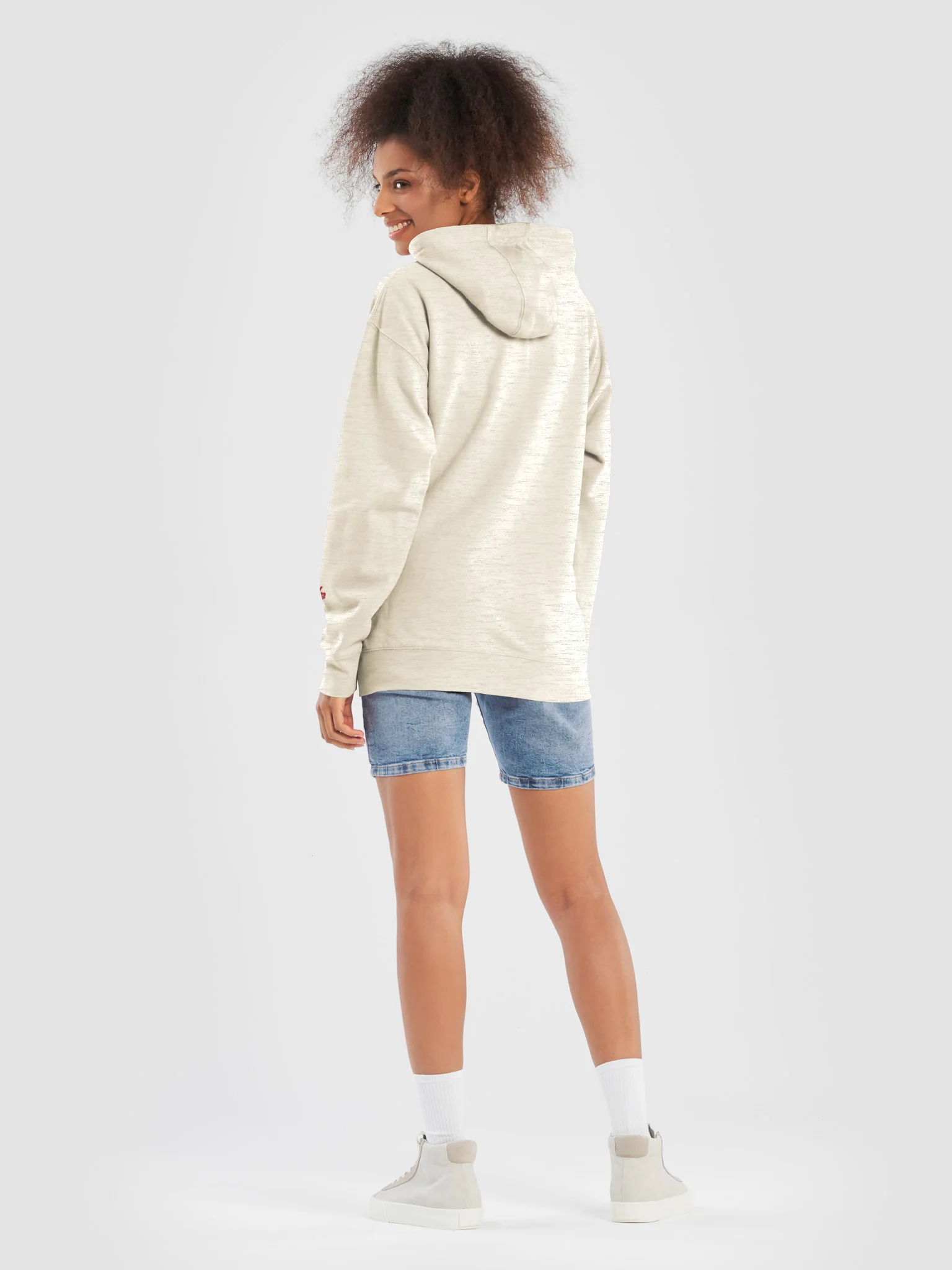 Make It Make Sense Red M Logo Hoodie product image (16)