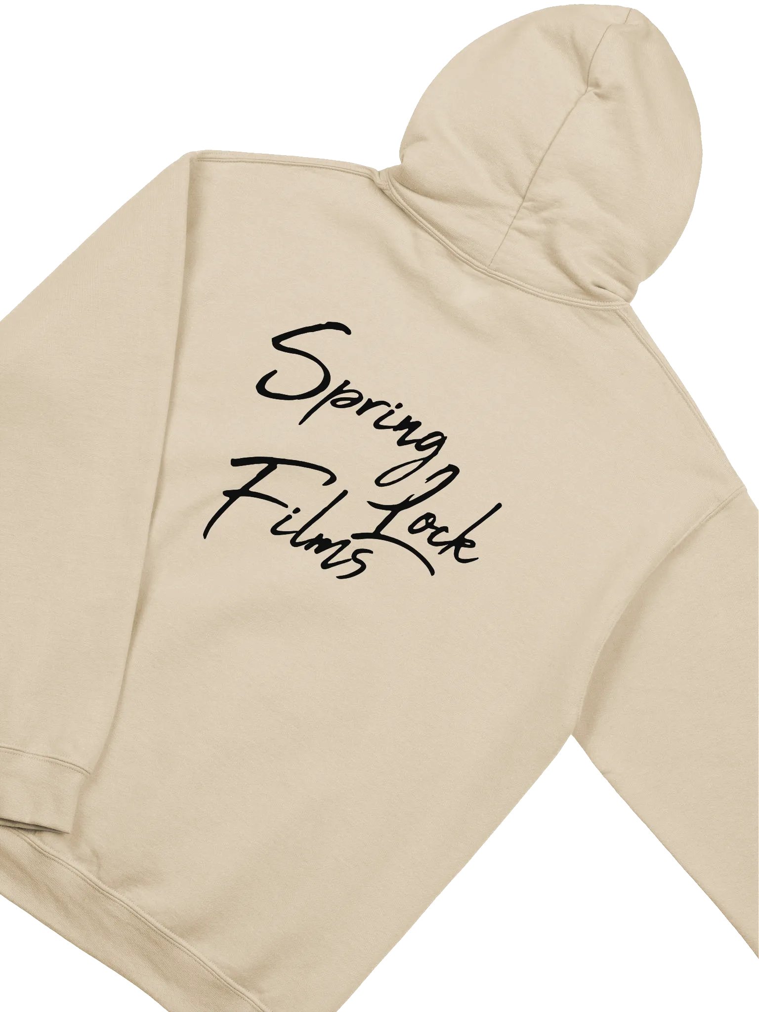'Inspiring Creativity' (Spring-Lock Films) Graphic Cursive Hoodie - Black Edition product image (4)