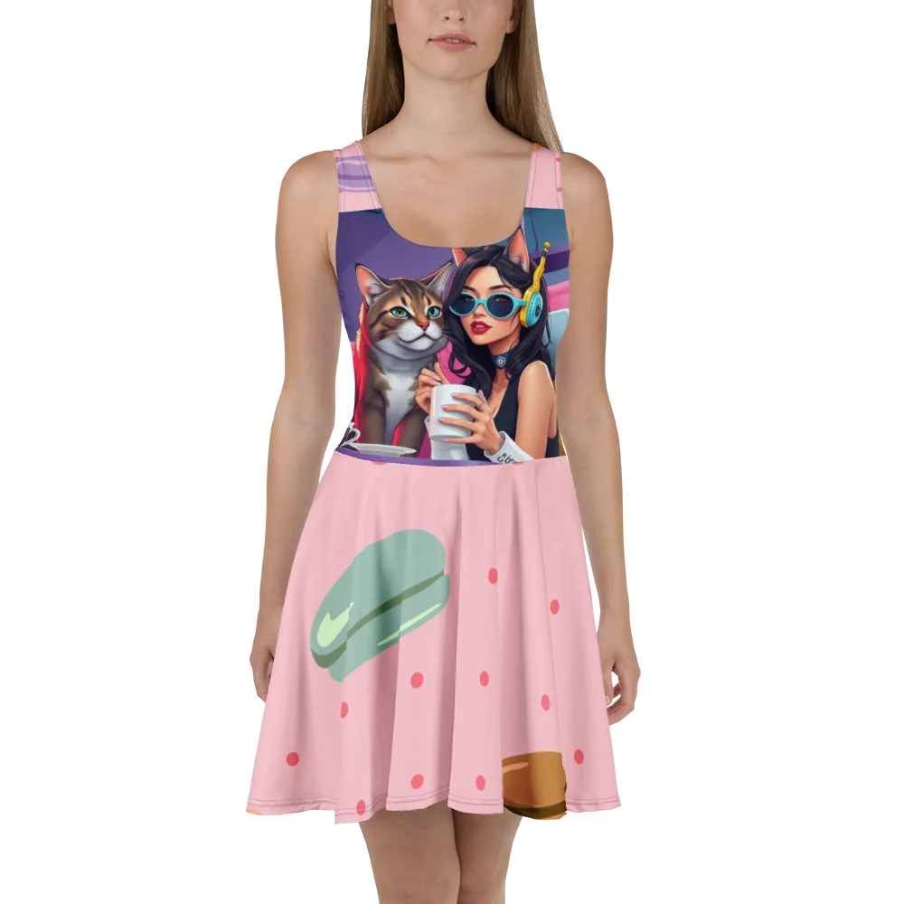 Skater Dress-Cyberpunk Coffee Date product image (2)