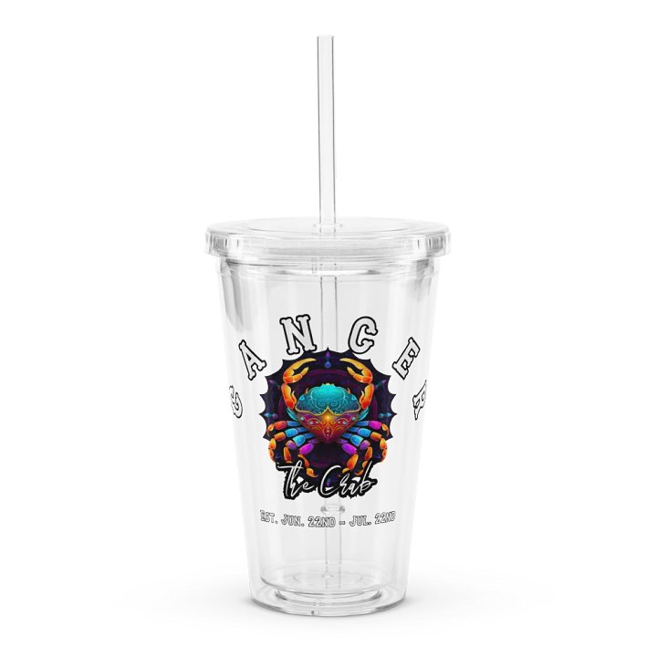 Cancer - Zodiac Double Wall Clear Plastic Tumbler product image (1)