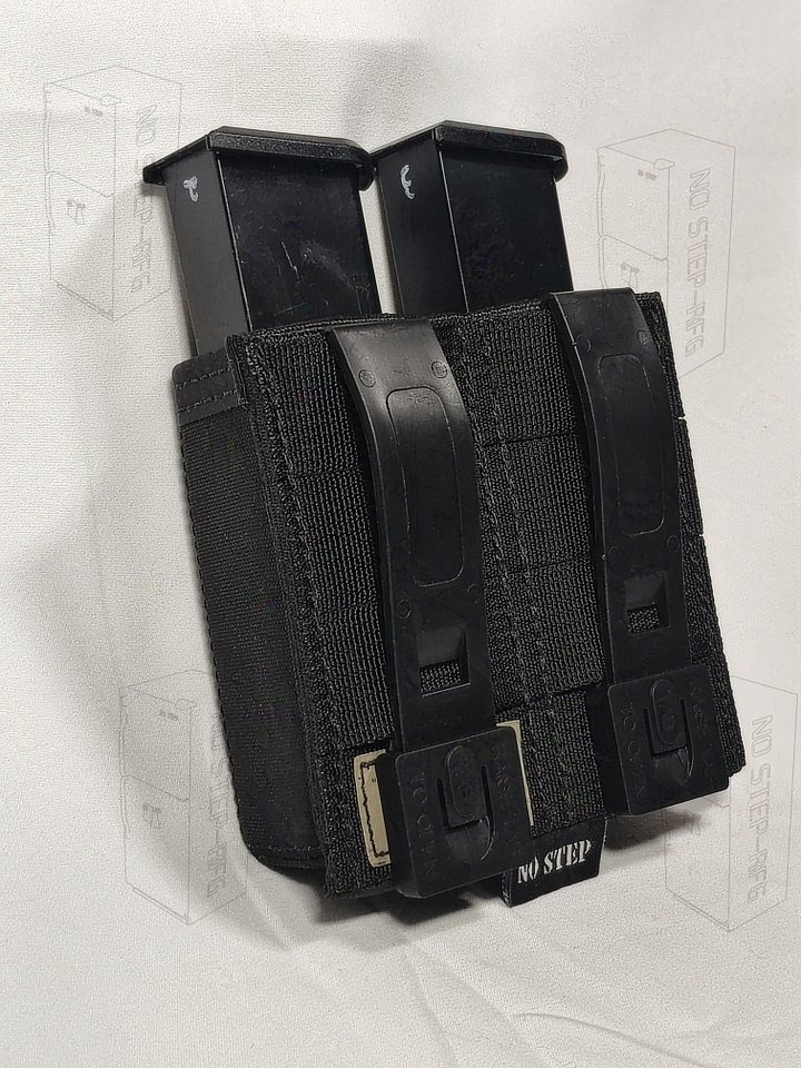 *Made to order* Double Pistol Pouch, Black product image (2)