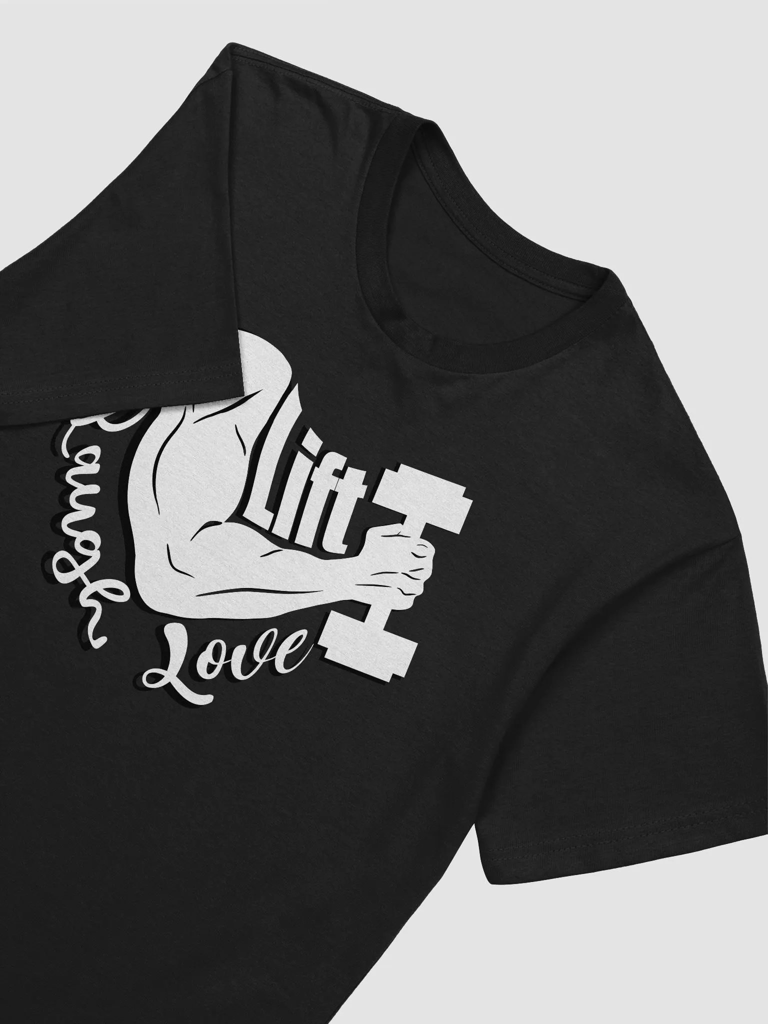 Lift Laugh Love Light Mode Flex Gym Tee product image (3)