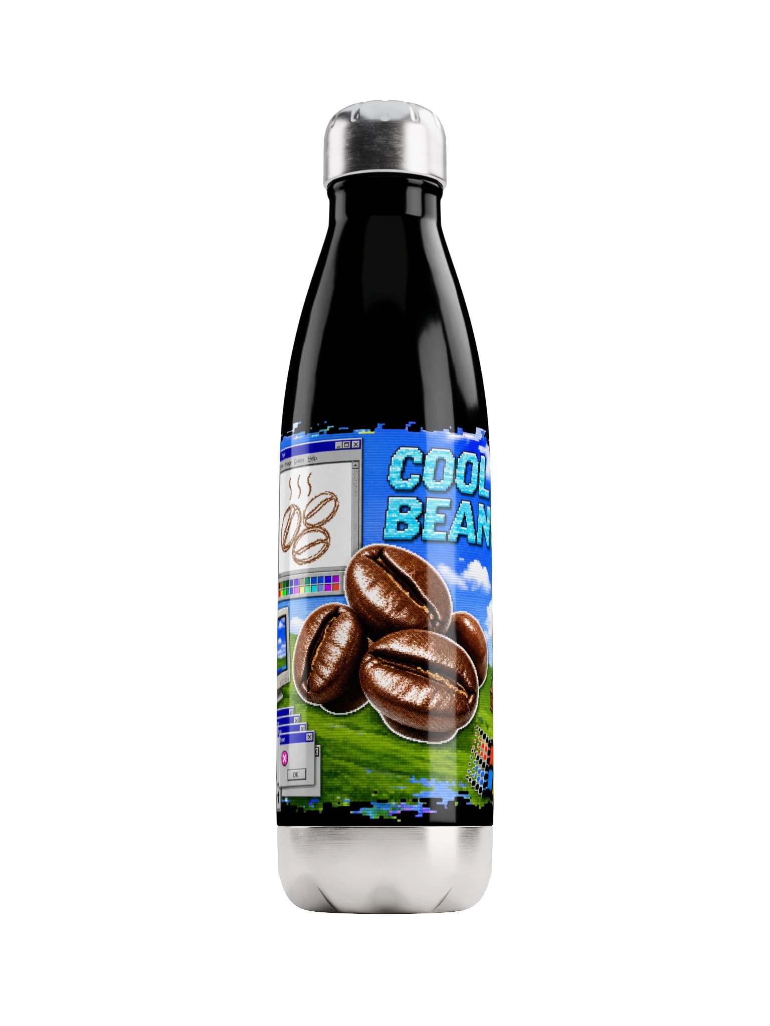 Cool Beans Retro Coffee Water Bottle product image (1)