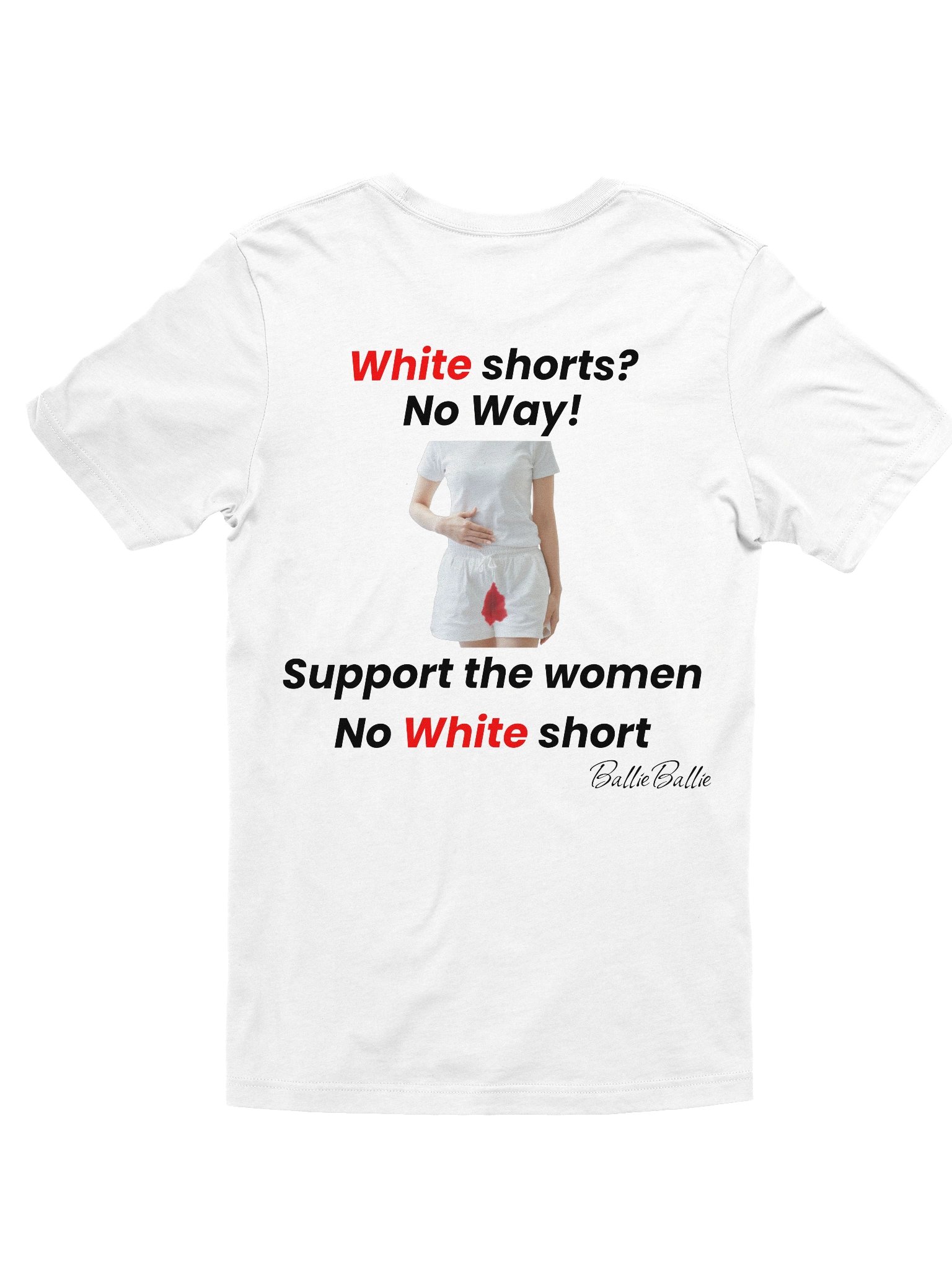White short? No Way! Support the women No white short product image (2)