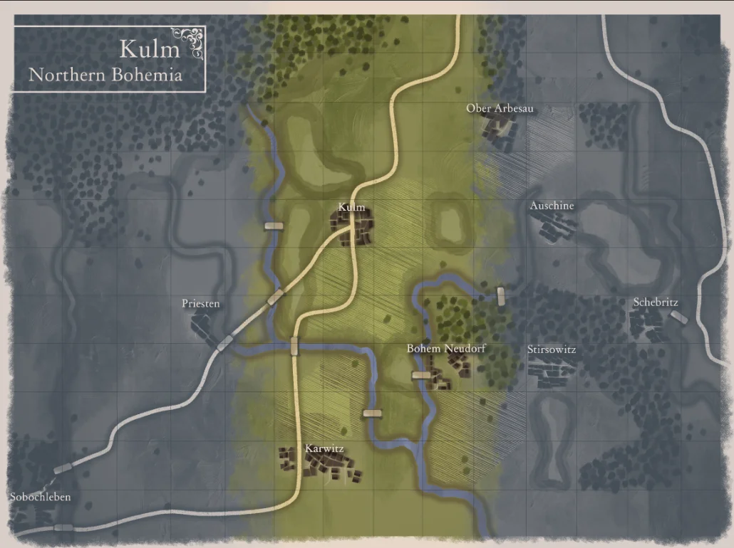 Kulm battle map. product image (2)
