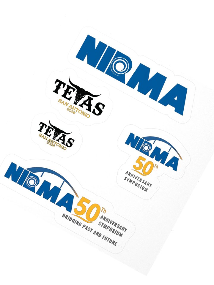 NIRMA 50th Anniversary Kiss-Cut Sticker Sheet – San Antonio 2026 Collection product image (2)
