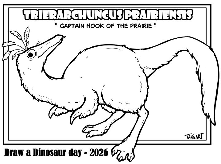Trierarchuncus Prairiensis - Coloring Page product image (1)