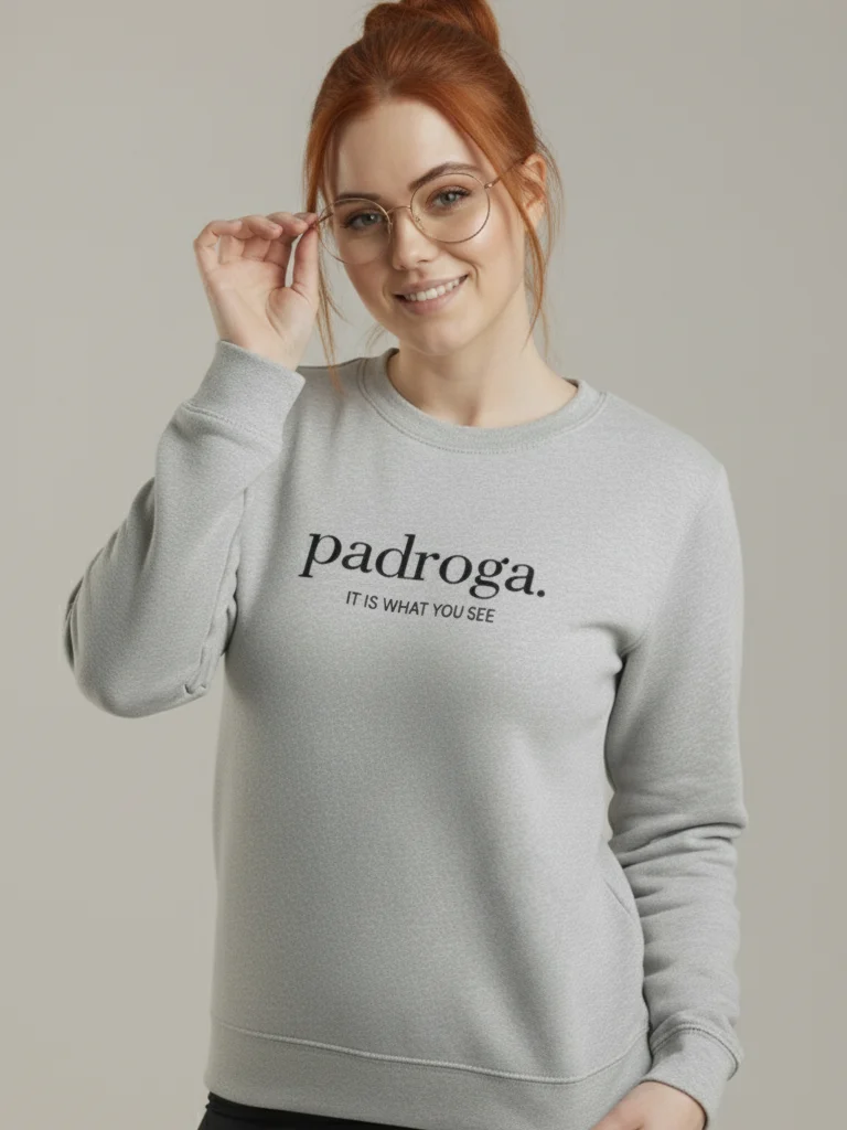 padroga. essentials gray embroidered logo product image (6)