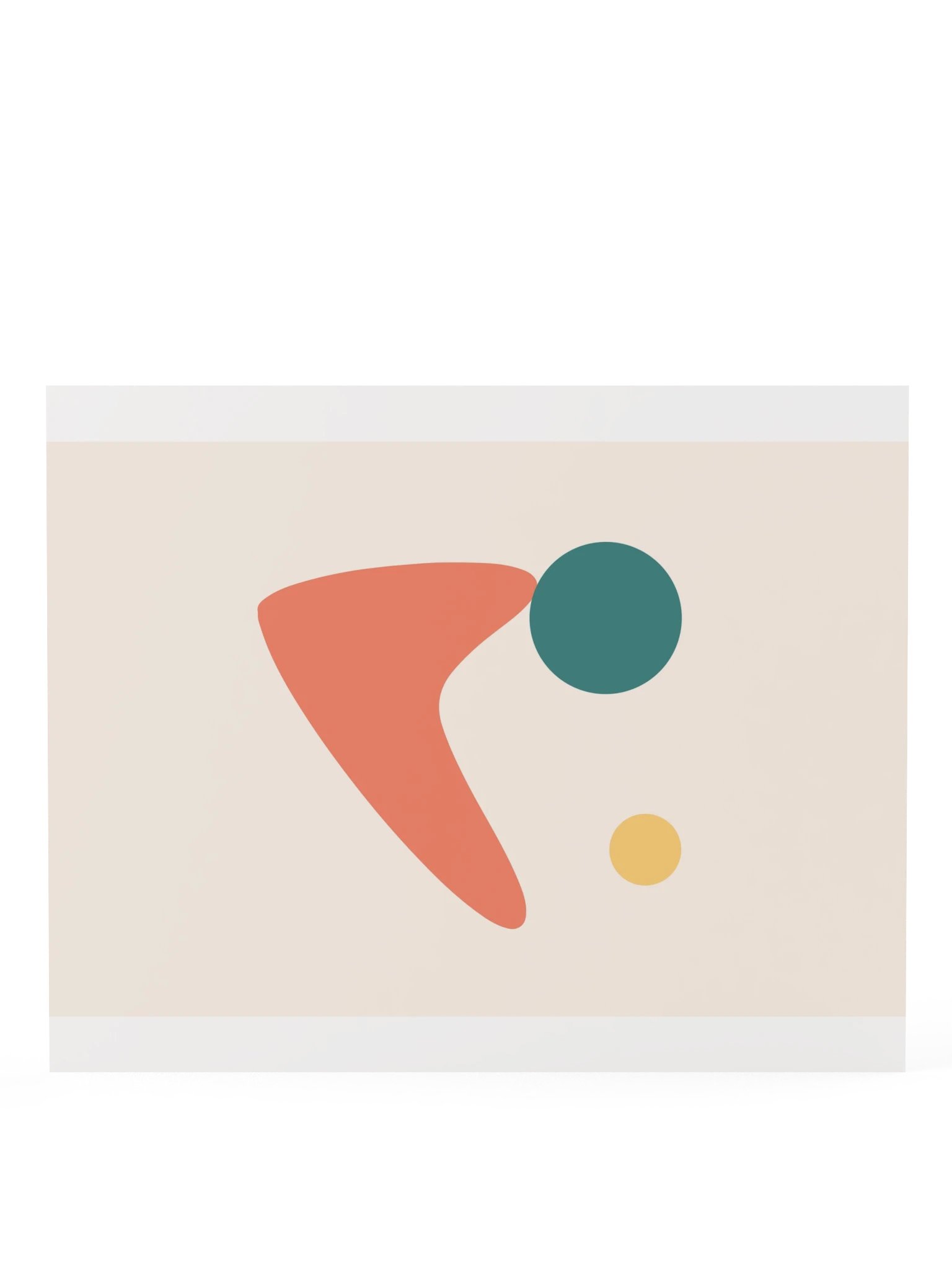 Coral Boomerang Print | Retro Bathroom Wall Art product image (8)
