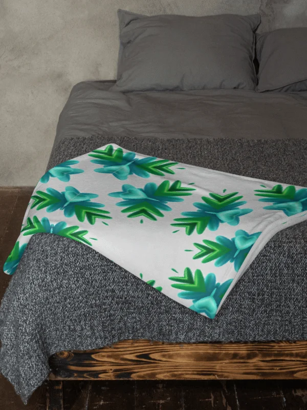 Symmetrical Botanical Bliss Throw Blanket product image (2)