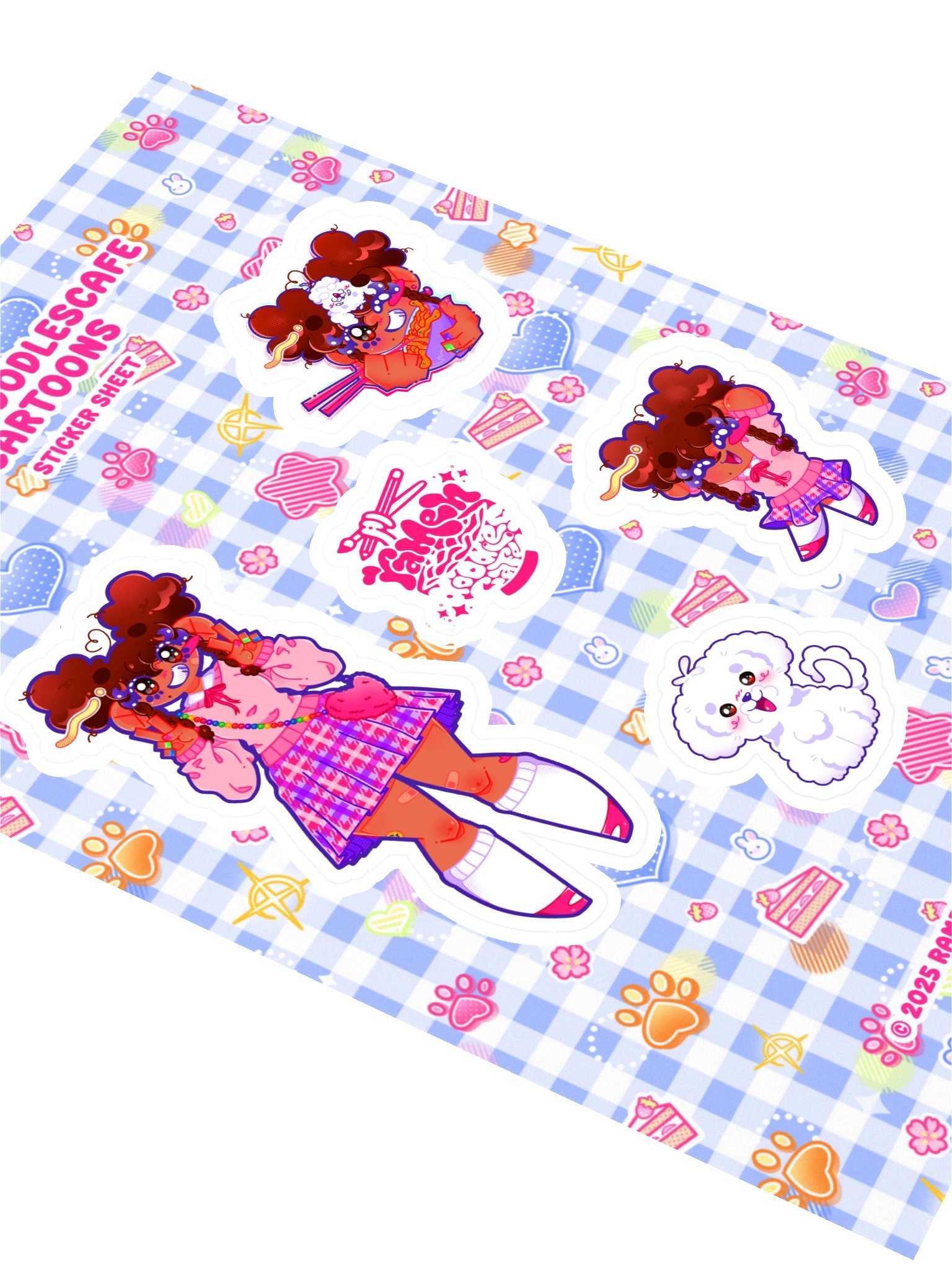 RamenDoodlesCafe Cartoons Sticker Sheet product image (2)