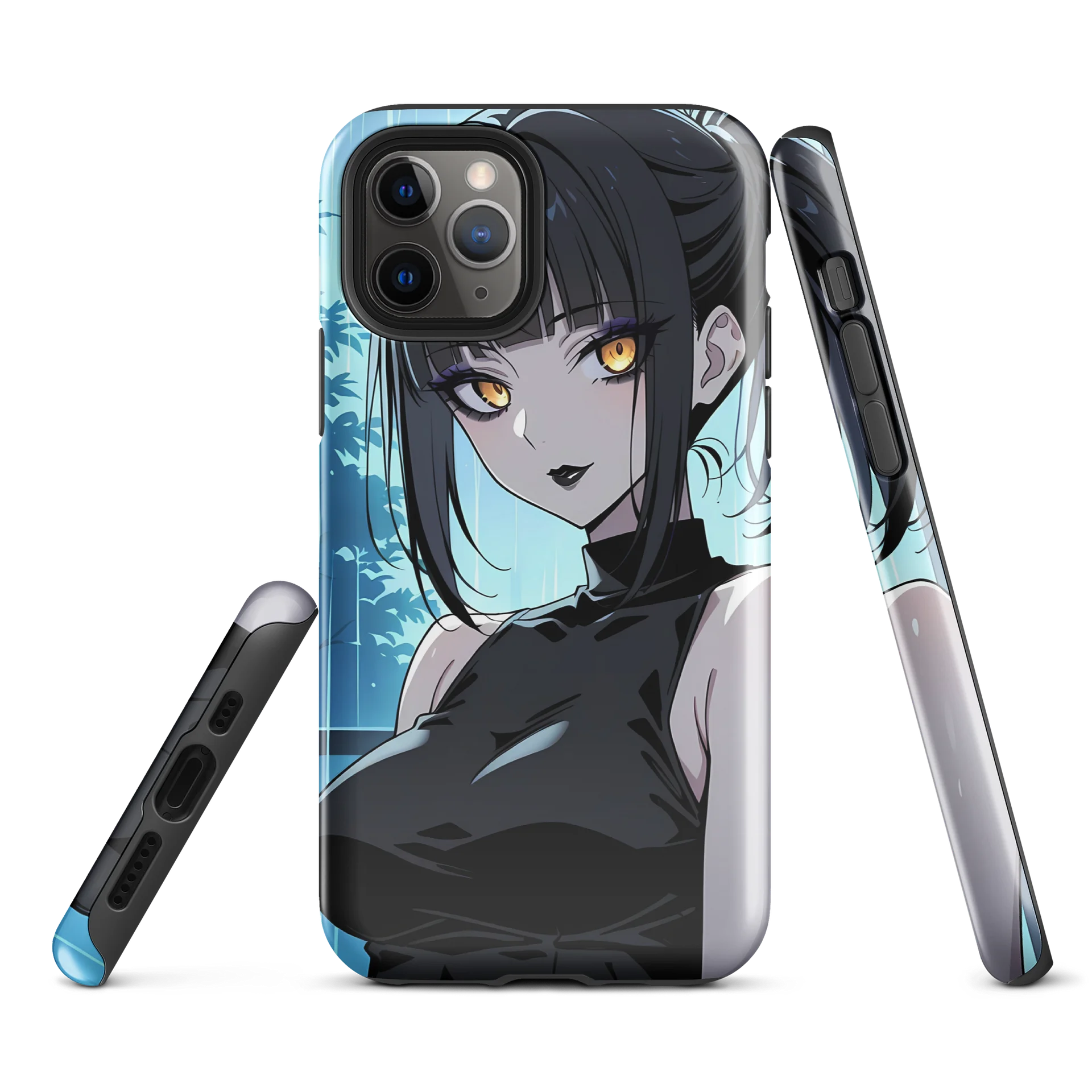 Luna Rain Original Character Emo Rain Aesthetic iPhone Case | Golden Eyes Mysterious Soul product image (2)