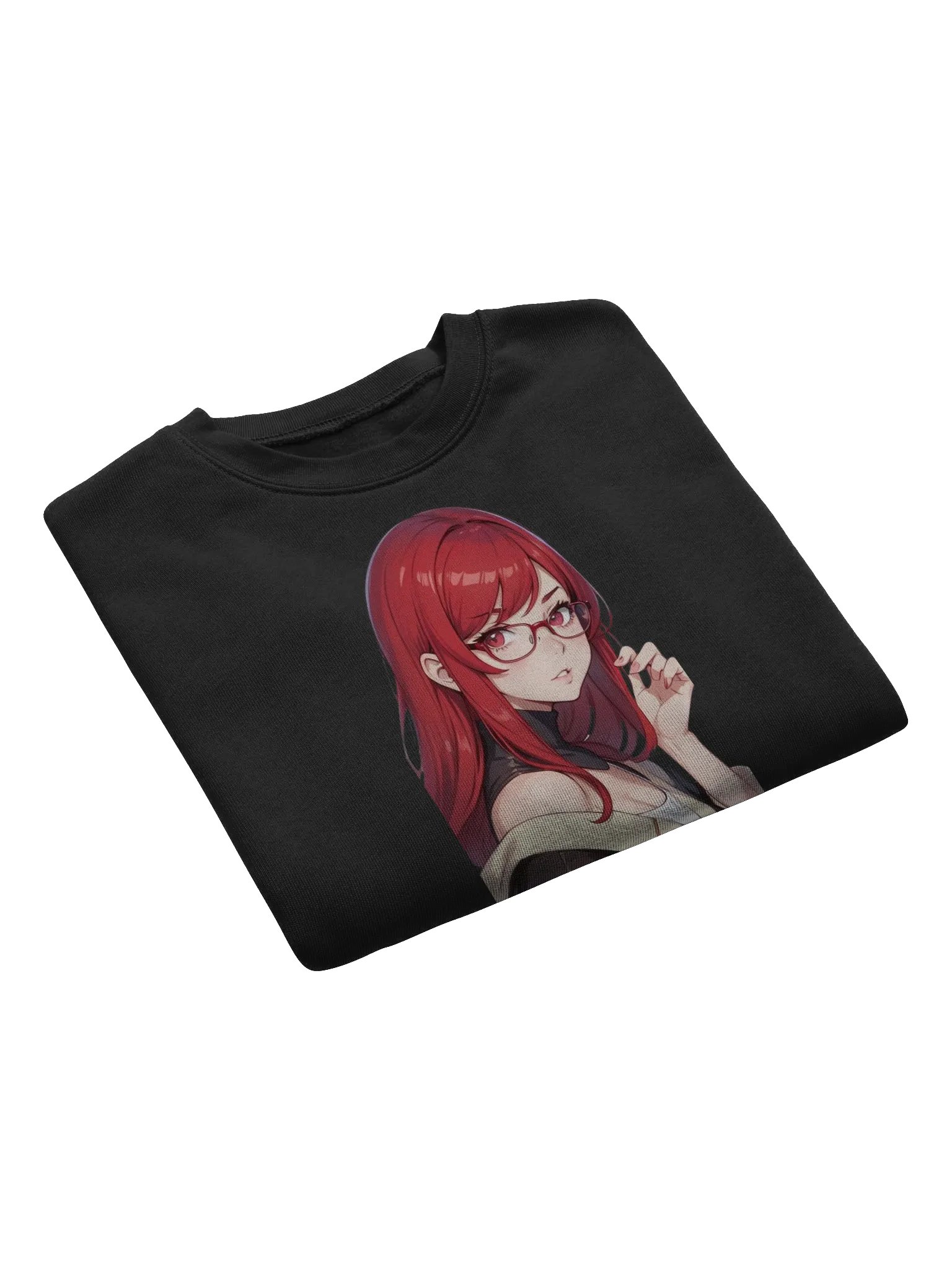 (Red WAIFU) K Crop Sweatshirt product image (7)