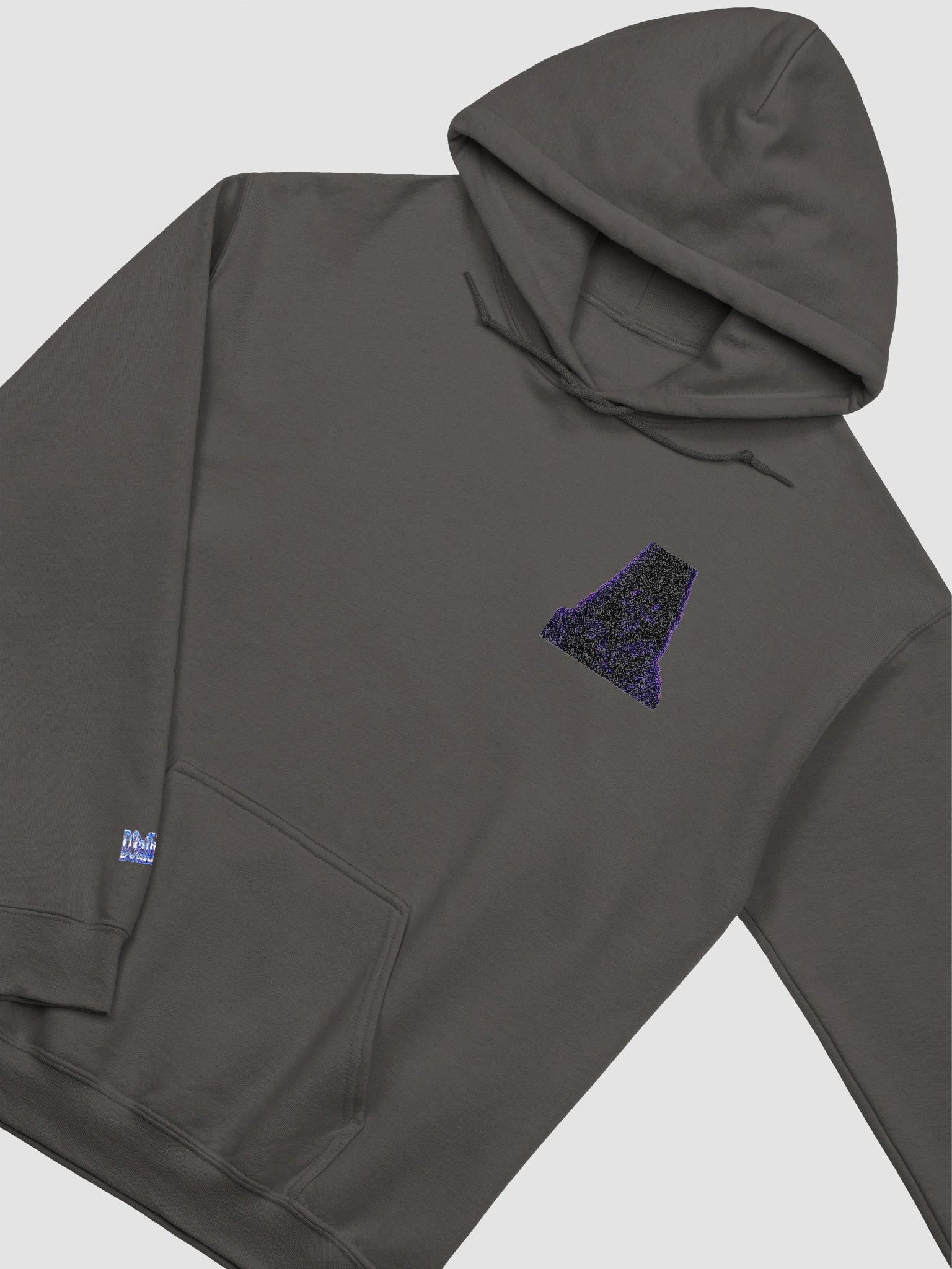 D3a1hXSaga – Neon Reaper Drift Classic Hoodie - Charcoal Edition product image (3)