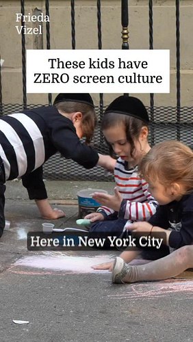 What happens when the kids are not allowed to have screens? They get busy! These kids are playing stoop side with jump ropes,...