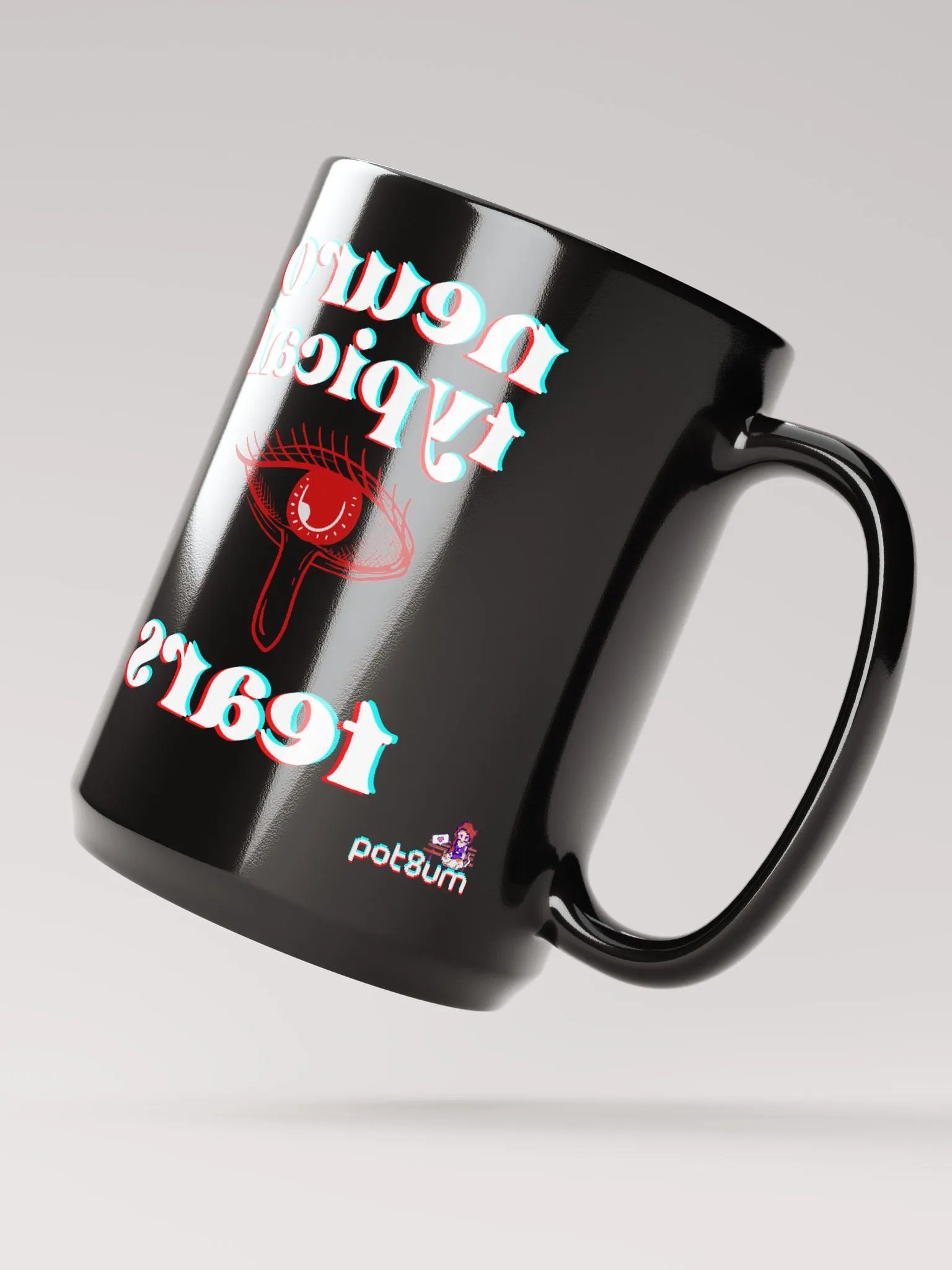 NEUROTYPICAL TEARS black glossy mug product image (3)