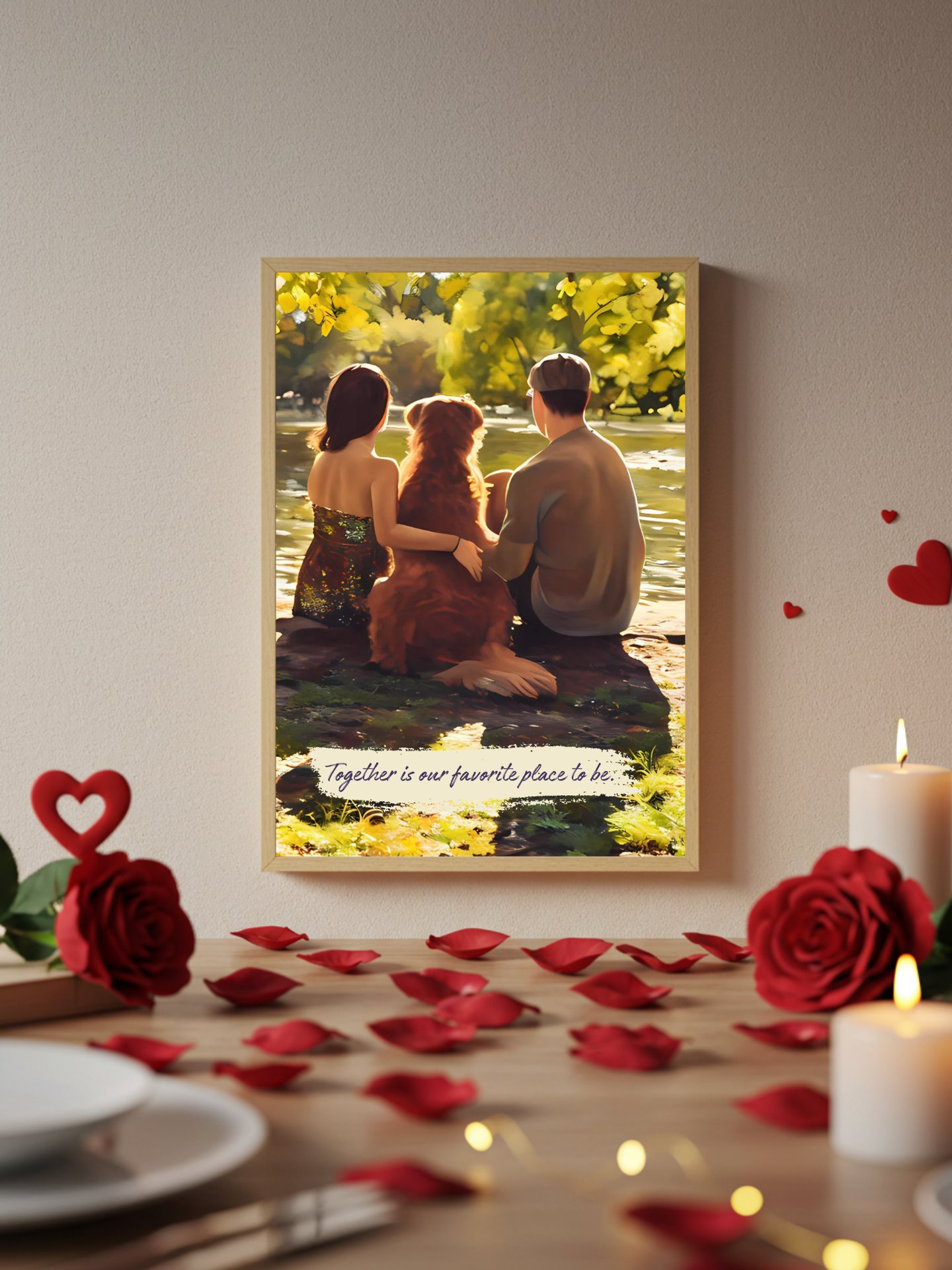 YOUR VALENTINE! / FRAMED HIGH-QUALITY MATTE POSTER / DIGITAL ART / ALL SIZES product image (1)