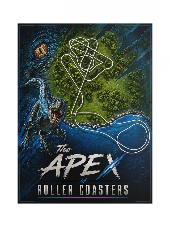 The Apex of Roller Coasters - Veloci inspired poster - 18x24" product image (1)
