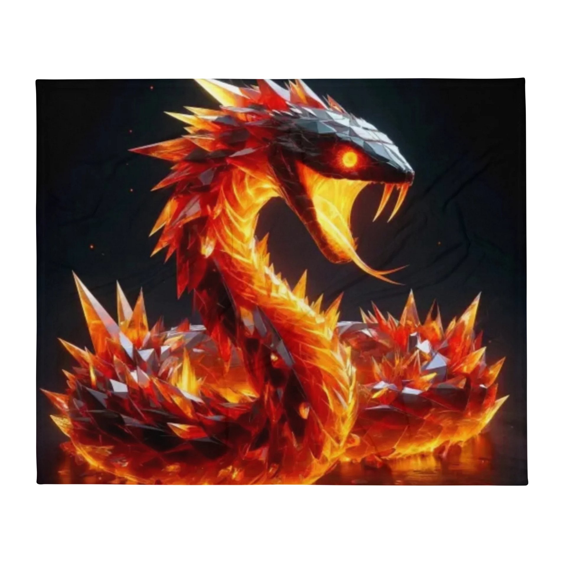 Crystallized Fire Snake #1 Throw Blanket 50"x60" product image (1)