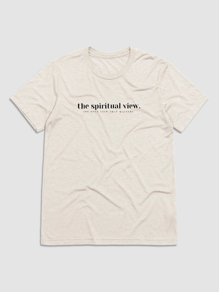 The Spiritual View Statement Shirt (Black Text) product image (5)