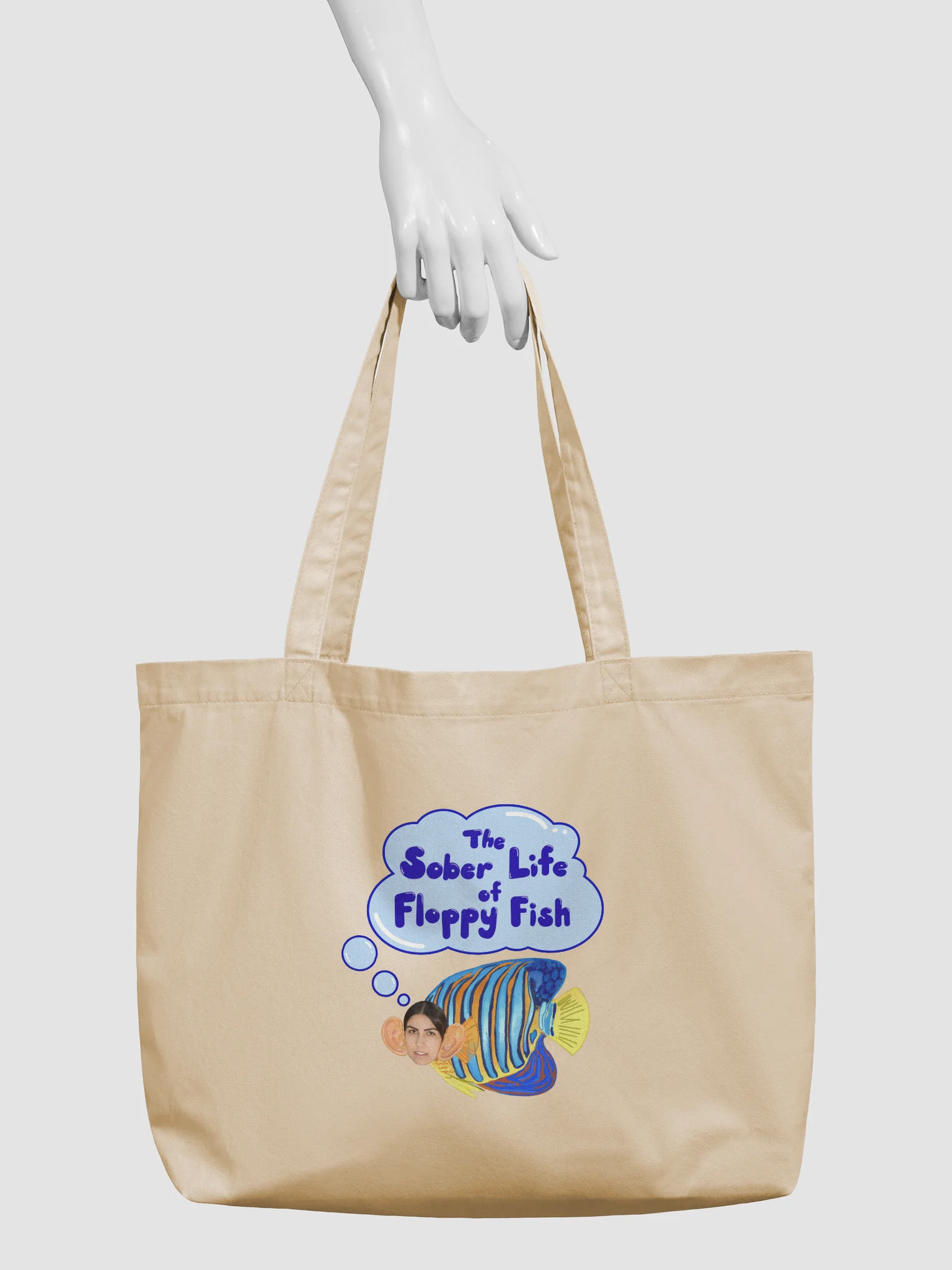 Sober Floppy Fish Tote Bag product image (3)