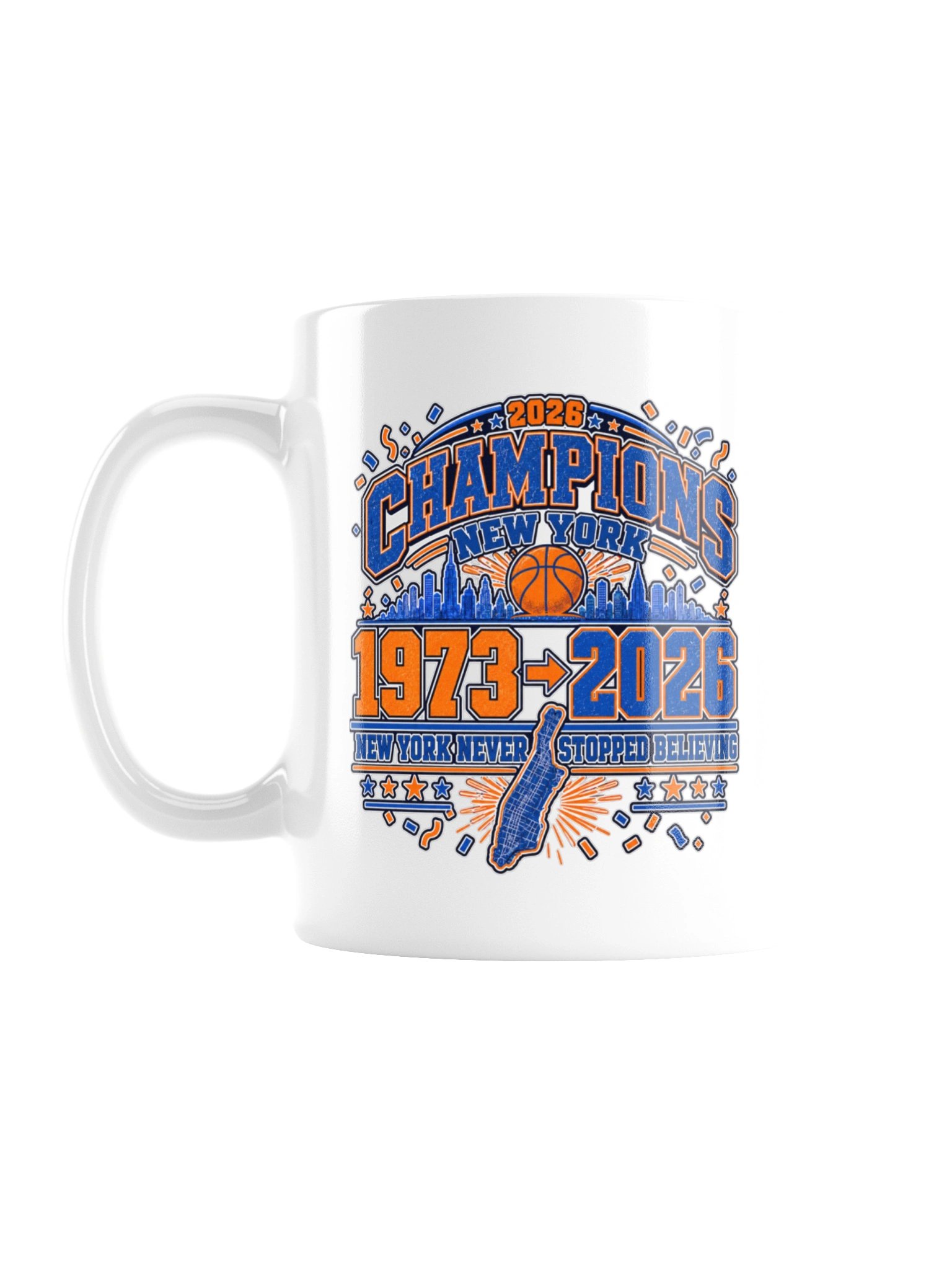 Champions 1973 → 2026: New York Basketball Champions - Mug product image (3)