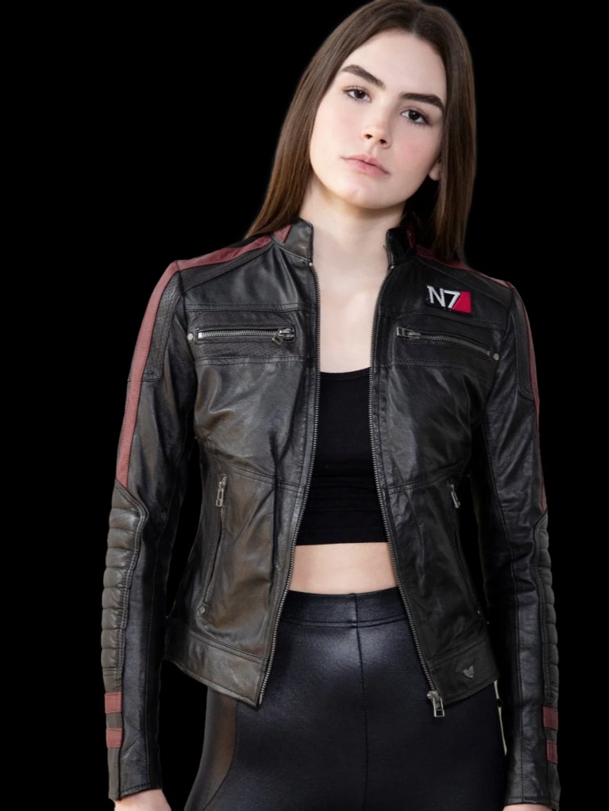 Ladies MASS EFFECT N7 Leather Jacket product image (3)