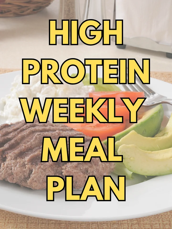 High Protein Weekly Meal Plan product image (1)