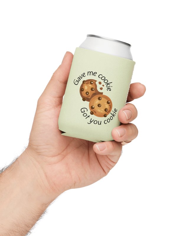 New Girl Can Cooler – “Gave Me Cookie” Quote Coozie for Comedy Fans product image (1)