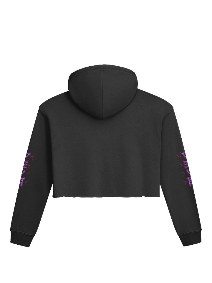 MooMoo Heart-Paw Crop-Hoodie (Pink/Blue Metal) product image (2)