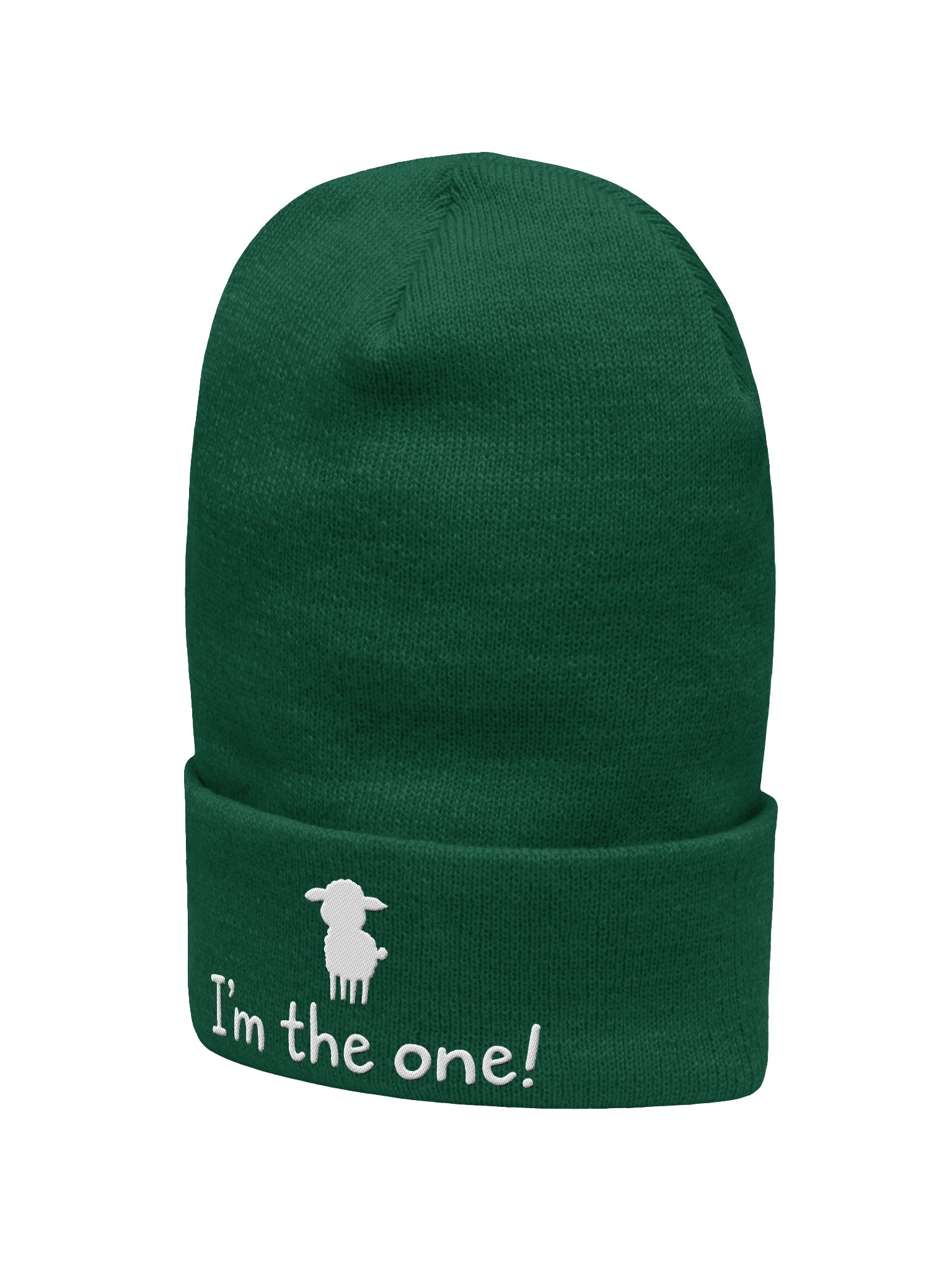 I'm the One! Embroidered Cuffed Beanie – Soft & Cozy Unisex Accessory for Everyday Elegance product image (10)