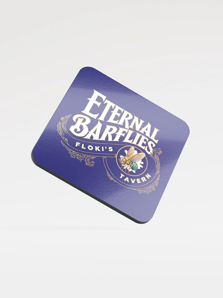 Eternal Barflies Floki's Tavern Glossy Cork Coaster product image (1)