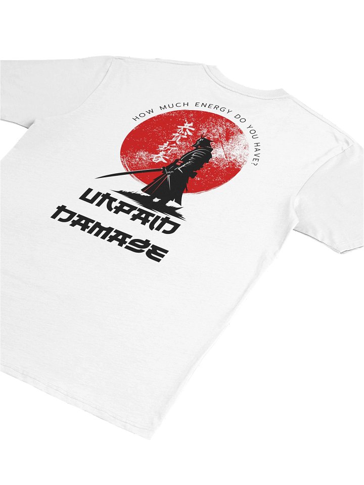 “Energy Check” Oversized Warrior Tee (White) product image (1)