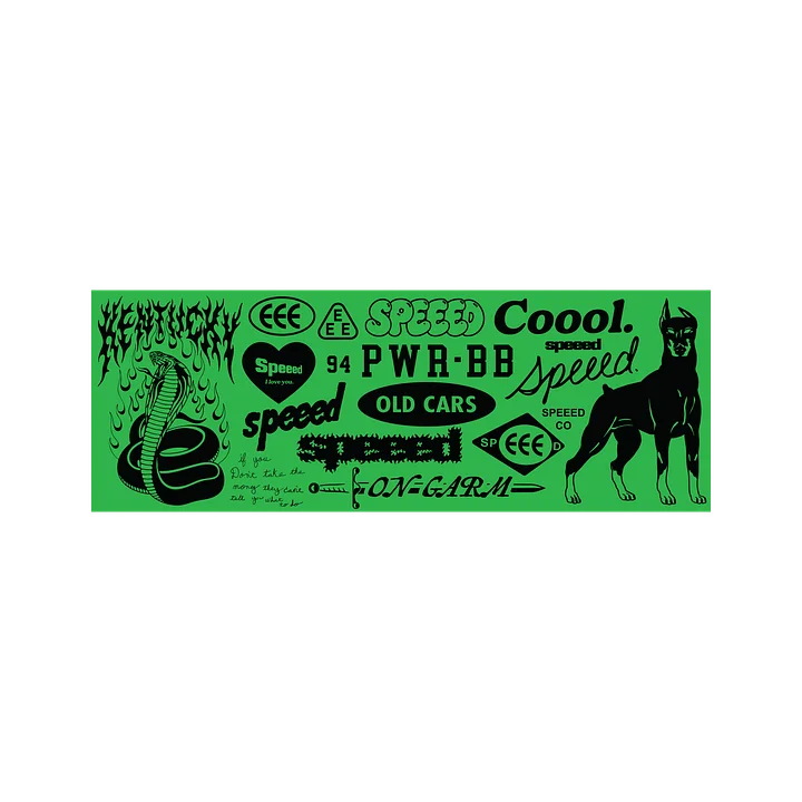 Speeed Collage Bumper Sticker product image (1)