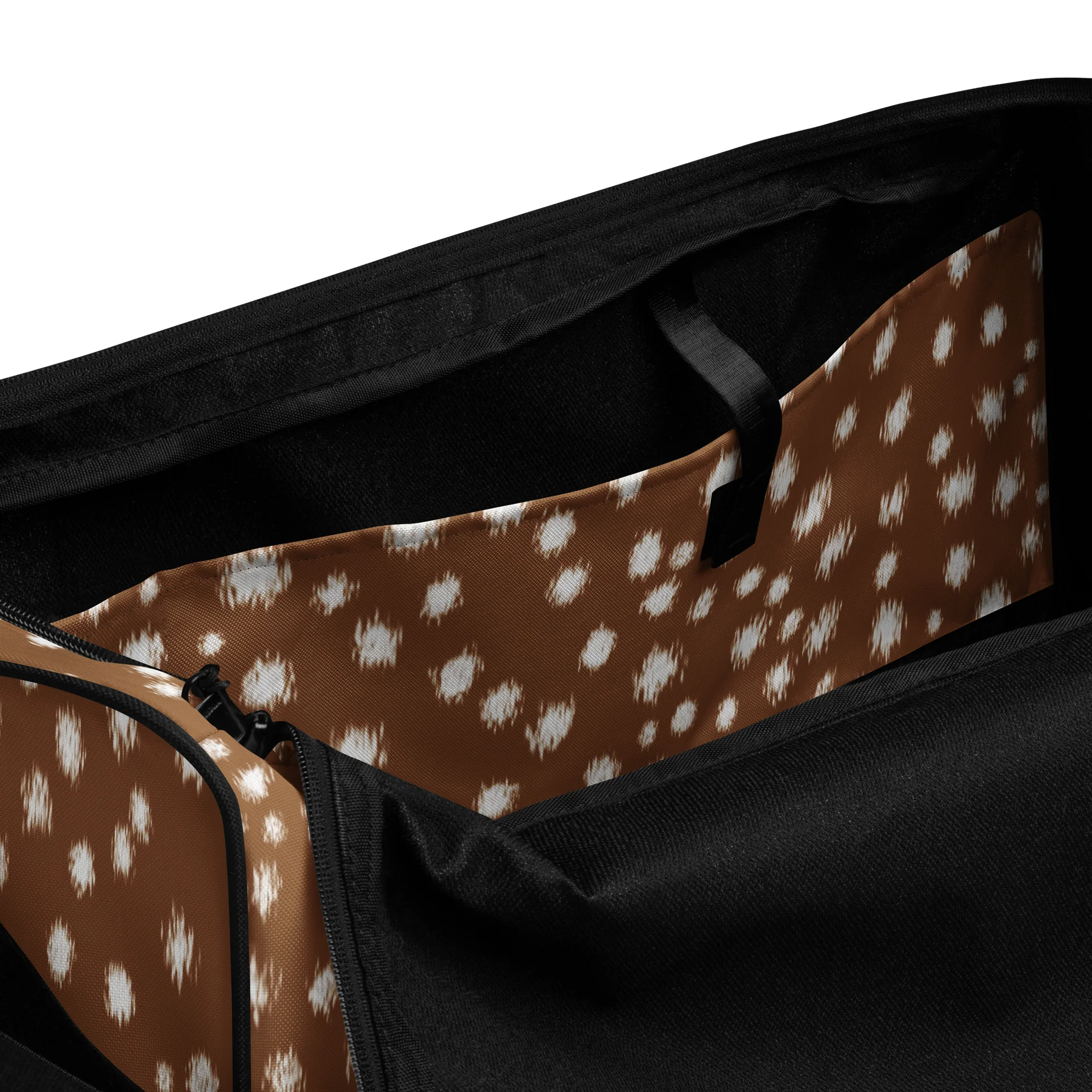 Bambicore Speckled Brown Deer Print Duffle Bag Duffle Bag product image (6)