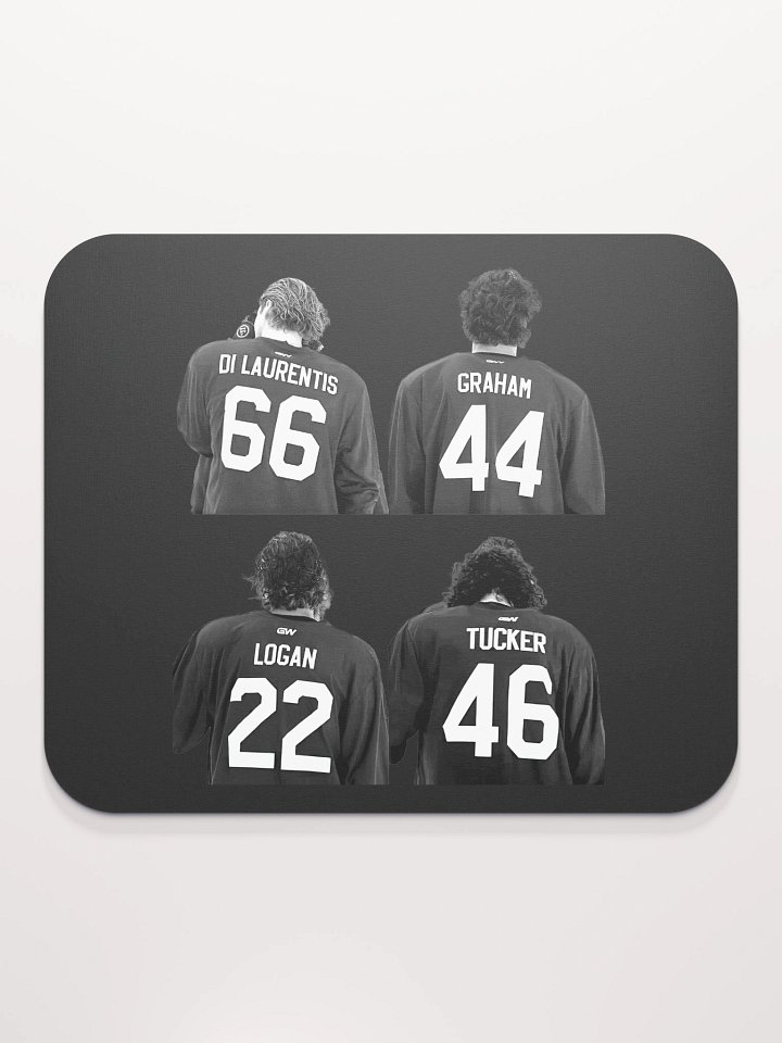 Off Campus B&W Jersey Mouse Pad product image (2)