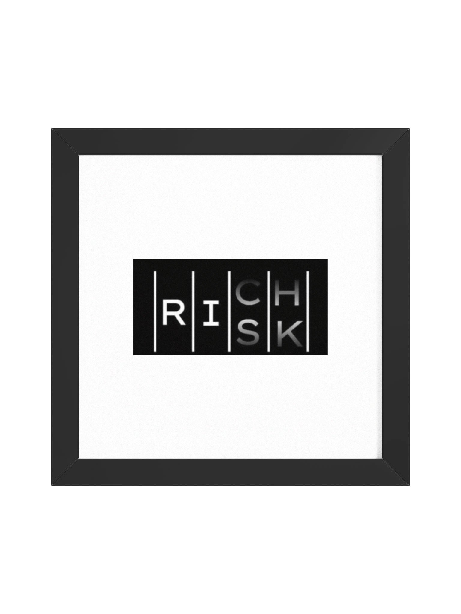RISKxRICH Framed Matte Poster product image (2)