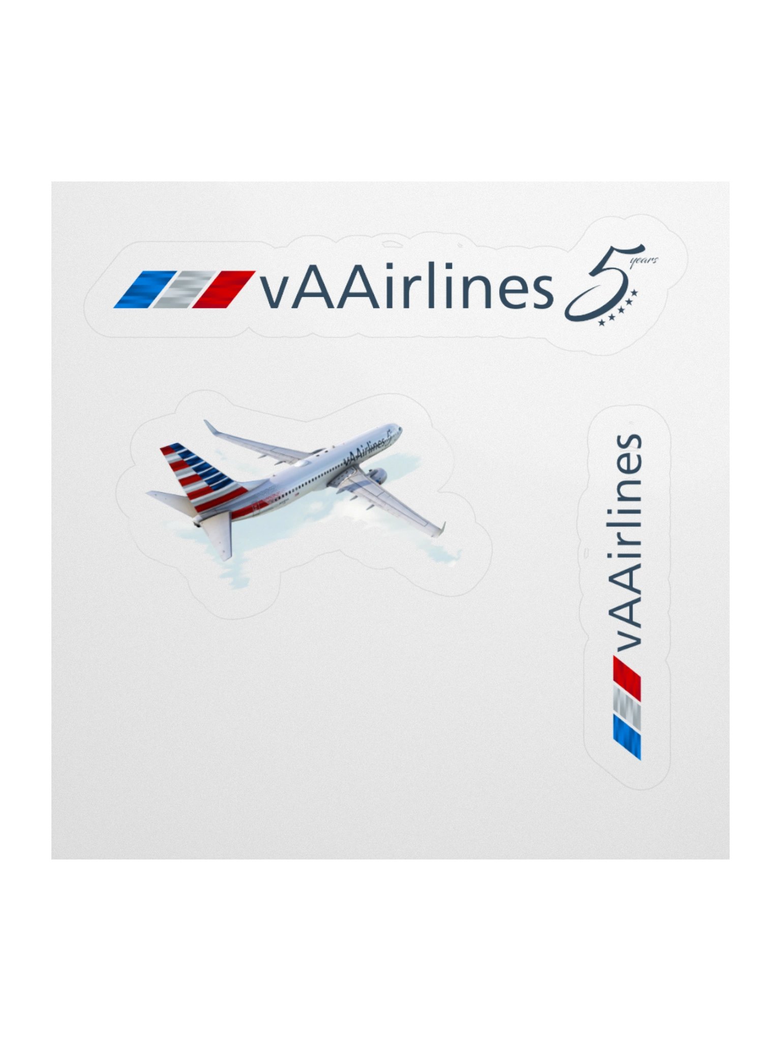 B737 5 Year Watercolor Sticker Set product image (2)