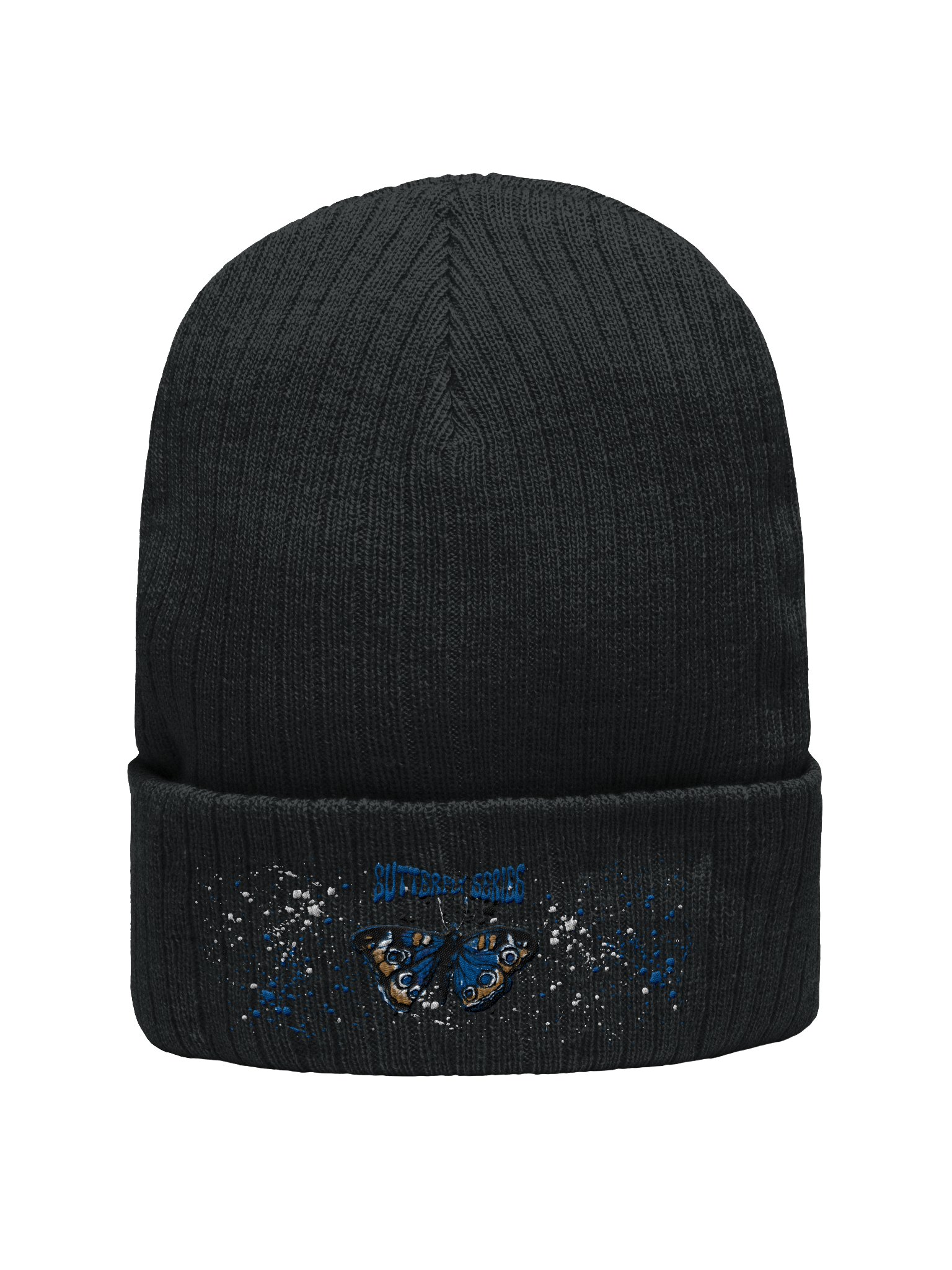 Butterfly Ribbed Knit Beanie product image (4)