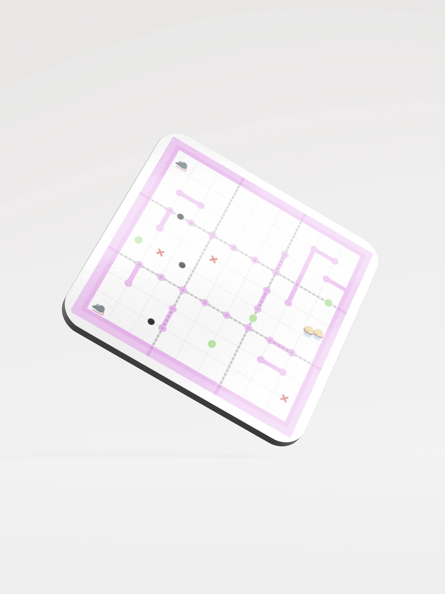 Rat Run Coaster Pink product image (1)