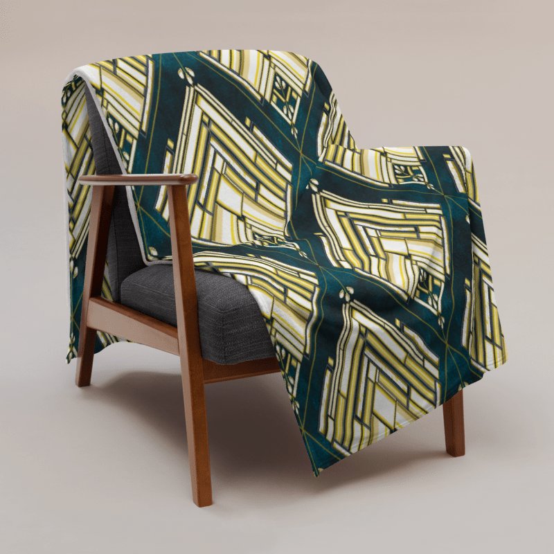 Gilded Glamour Flapper's Delight Throw Blanket | by Monique Faella Designs™ product image (1)