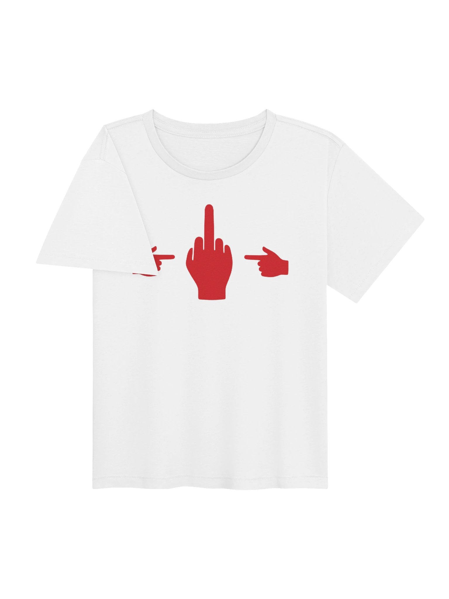 No Middle Finger Point ShopCo Red Women's Tee product image (3)