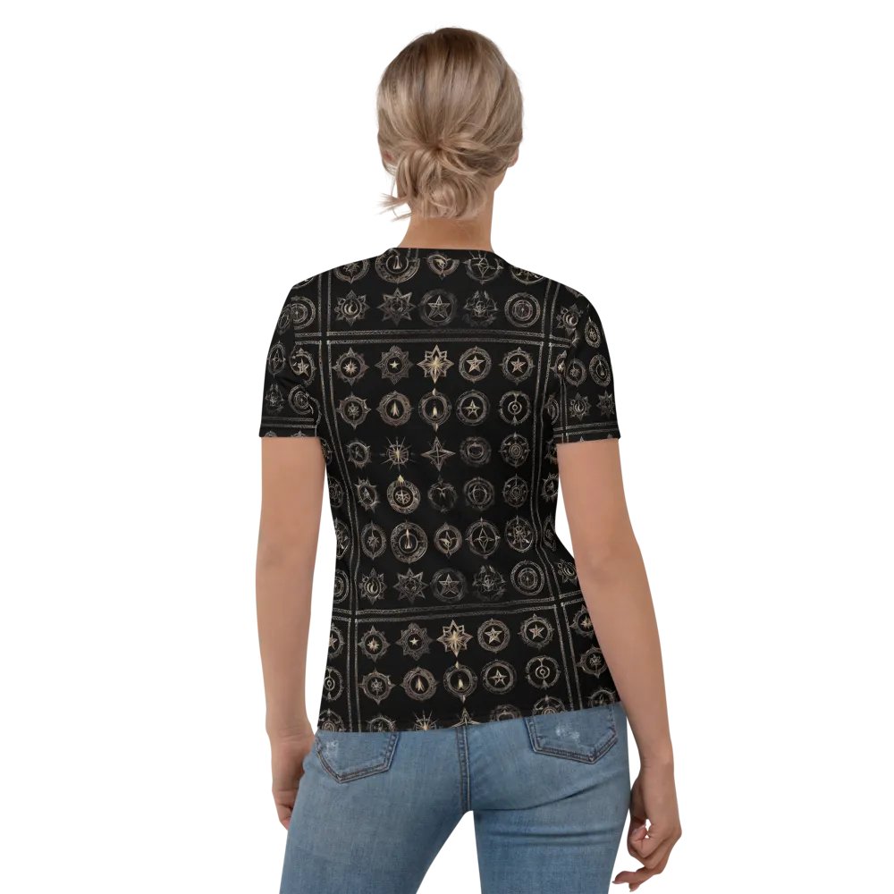 Black and Gold Symbology TShirt - all over print product image (1)