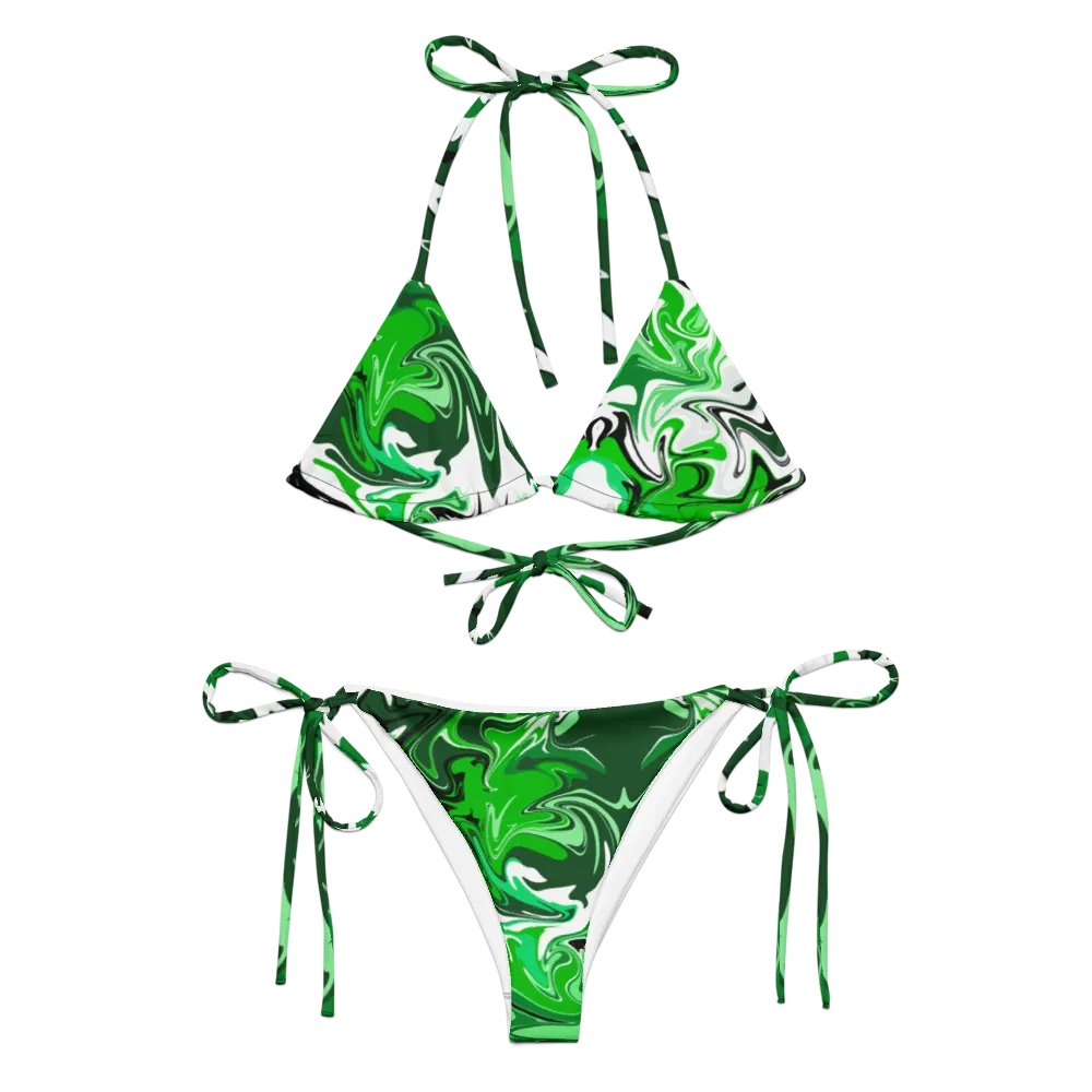 Marbled Green Allure Bikini Set product image (4)